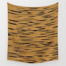 Hand Painted Lines / Mustard Wall Tapestry