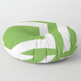 Green squares background Floor Pillow