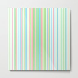Stripe obsession color mode #2 Metal Print | Colorful, Stripepattern, Geometric, Funsummerpatten, Graphicdesign, Linepattern, Lines, Summermood, Summerstripes, Retro 