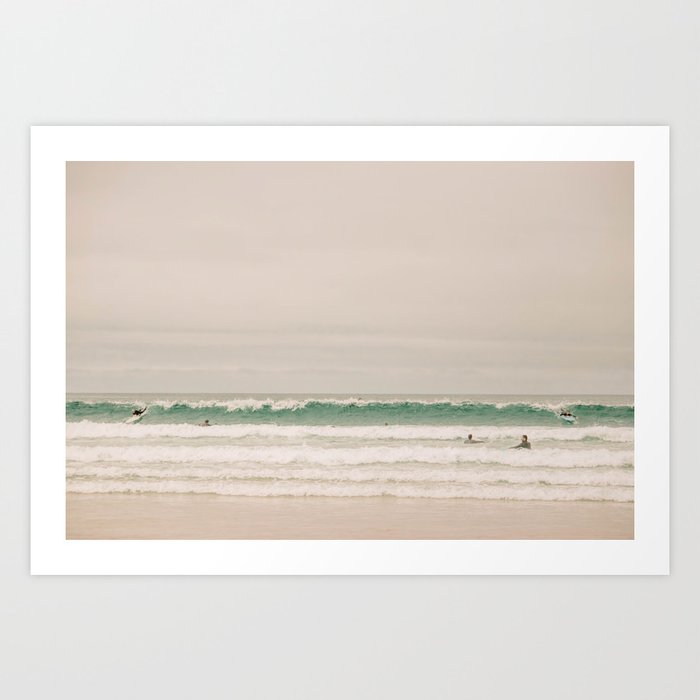 Beach Photography Crashing Ocean Waves - Surfing Art Print