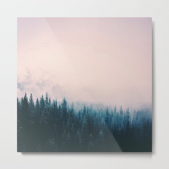 Pastel Forest Metal Print