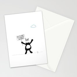 Panda Chocolate Stationery Cards