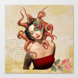 Octopus Lady Canvas Print