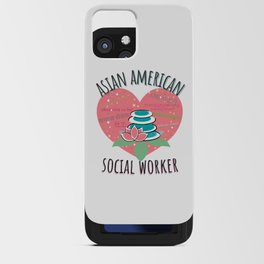 Asian American Social Worker iPhone Card Case