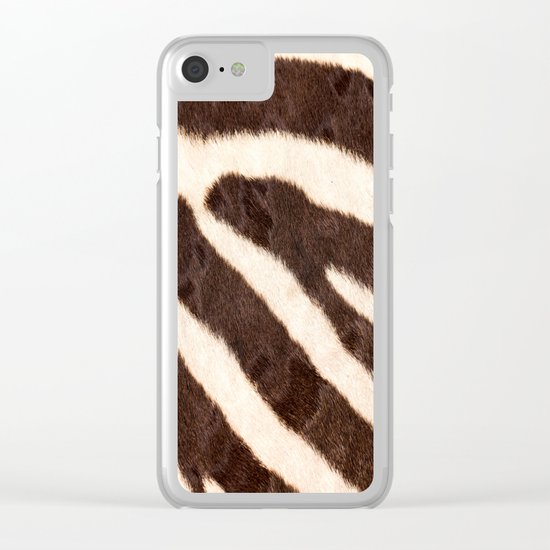 Zebra Clear iPhone Case