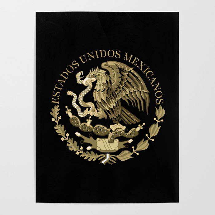 Mexican seal of Mexico  Poster