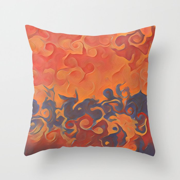 Storm Brewing Throw Pillow