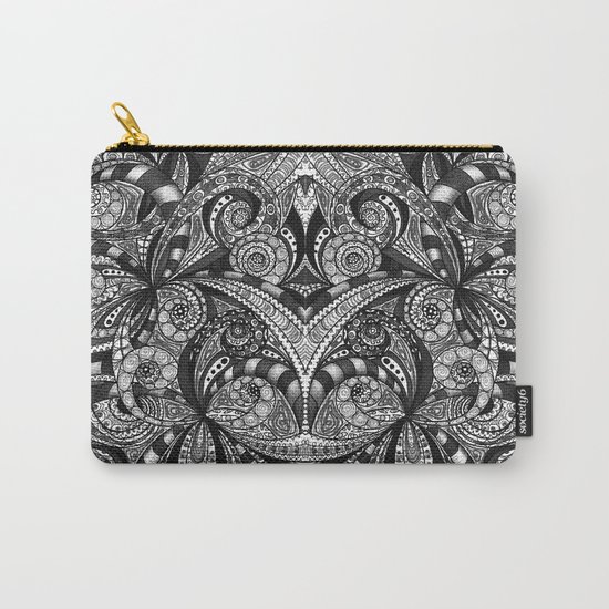 Drawing Floral Zentangle G6B Carry-All Pouch