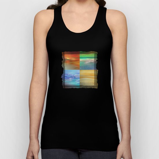 The Four Elements: Fire, Water, Air, Earth Unisex Tank Top