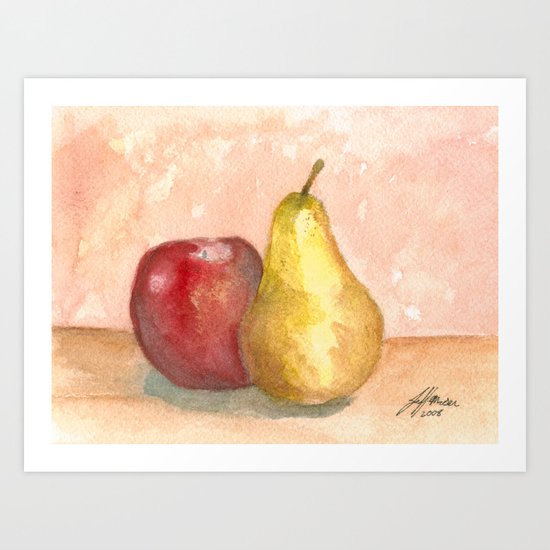 A Fruity Pair Art Print