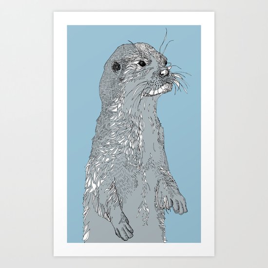 Otter Art Print