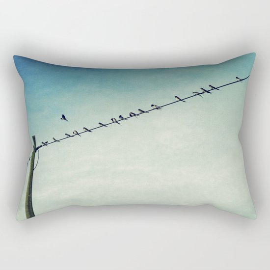 stepping out of line Rectangular Pillow