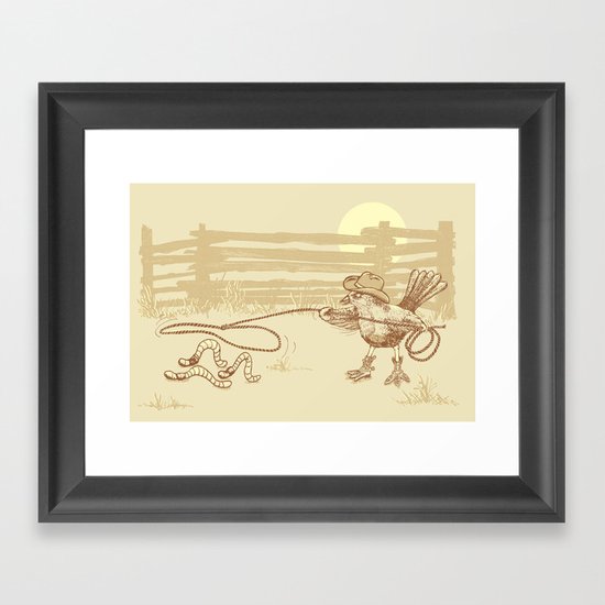 Cowbird Framed Art Print