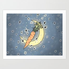 Space Carrot Art Print