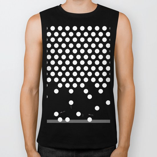 polka dots bounce Biker Tank