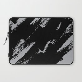Abstract Charcoal Art Gray Grey Black Laptop Sleeve
