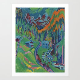 Ernst Ludwig Kirchner Sertigweg im Sommer Art Print