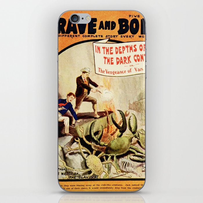 Brave and Bold vintage cover iPhone Skin