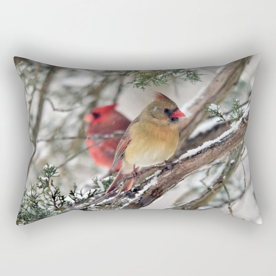 Tandem Cardinals Rectangular Pillow
