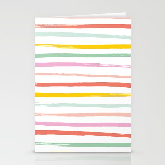 Fruit Stripes Stationery Cards