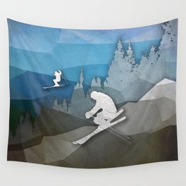 The Skiers Wall Tapestry