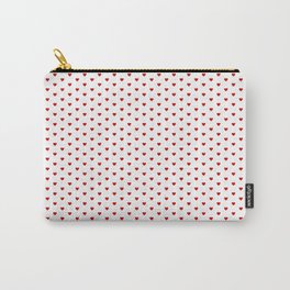 Small Red heart pattern Carry-All Pouch | Background, Vintage, Small, Romance, Simple, Love, Graphicdesign, Valentine, Red, Redheart 