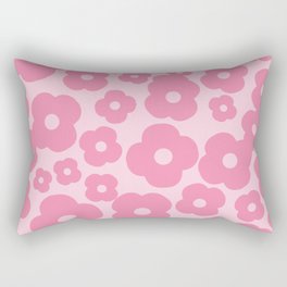 wild flowers pink pattern Rectangular Pillow