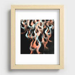 Airbrushed Flames Digital Image Recessed Framed Print