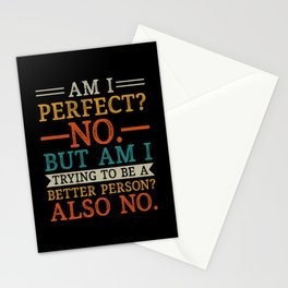 Funny Sarcastic Vintage Quote Stationery Card