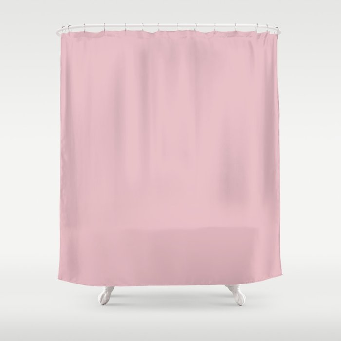 Pink Lace Shower Curtain