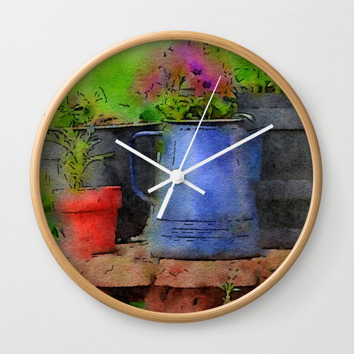 Garden Delights Wall Clock