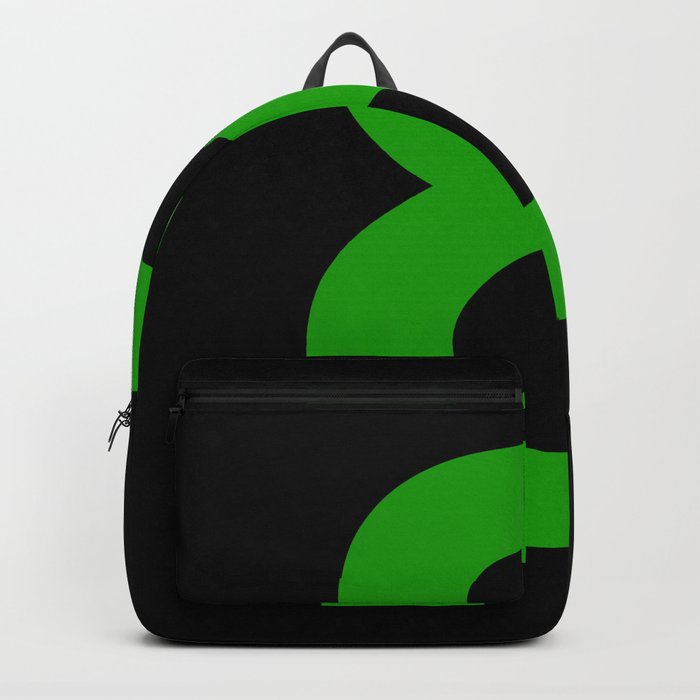 Number 8 (Green & Black) Backpack