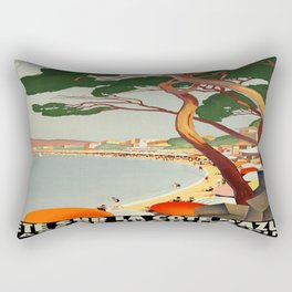 Vintage poster - Cote D'Azur, France Rectangular Pillow