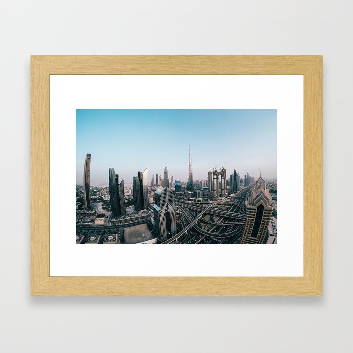 View from Dubai Framed Art Print