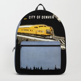 Union Pacific Train poster 1936 - Retouched Version Backpack