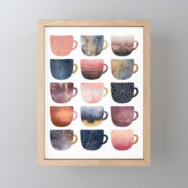 Pretty Coffee Cups 2 Framed Mini Art Print