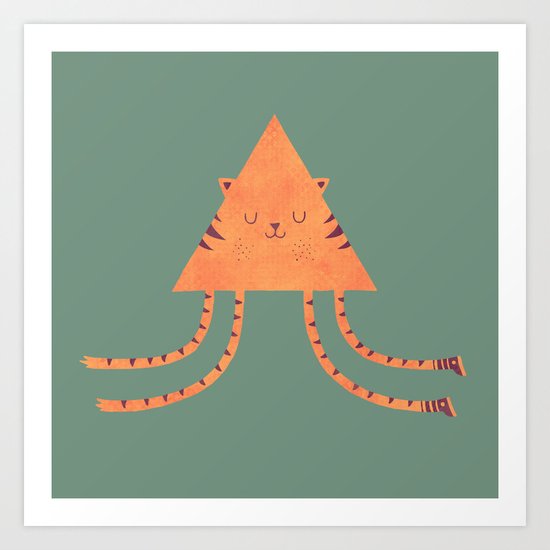 Emily's Kitty Art Print