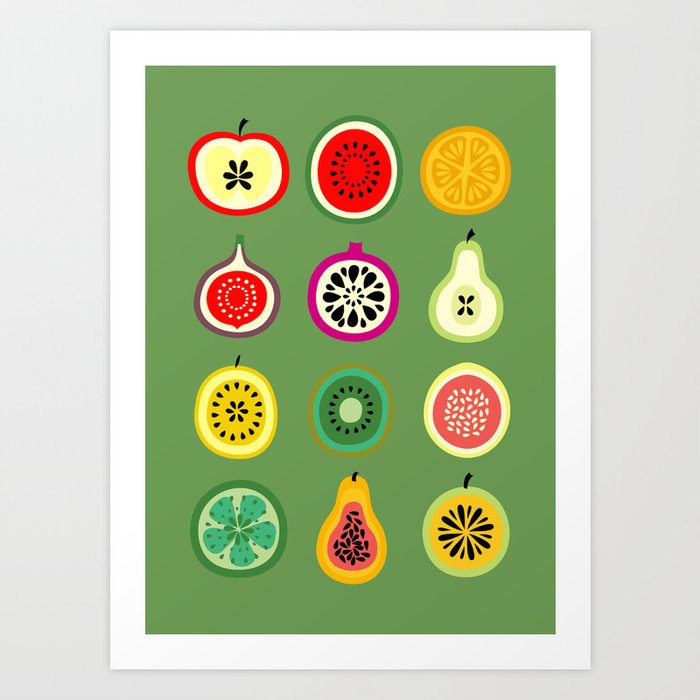 Banca de Frutas Art Print