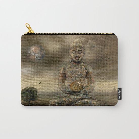 Buddha in the sand Carry-All Pouch