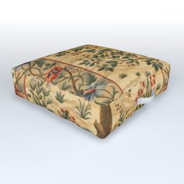 William Morris floral design Outdoor Floor Cushion