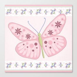 Flower Butterfly Canvas Print
