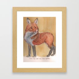 How Fox Got His Tail Back Framed Art Print