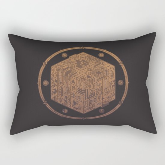 The Folly of Time and Space, Explained Rectangular Pillow