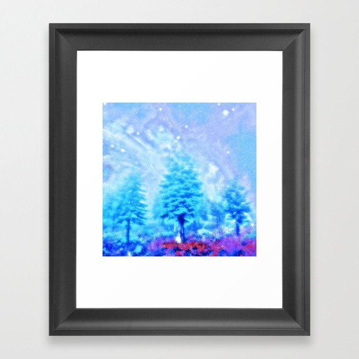 winter sky Framed Art Print