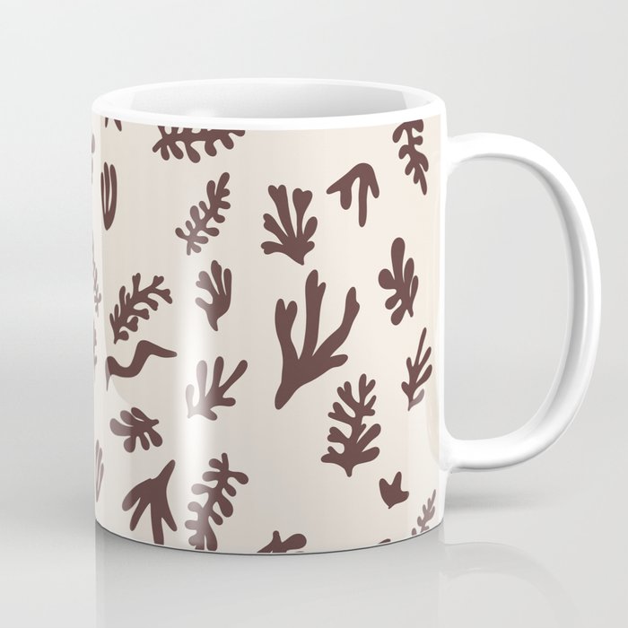 Matisse seaweed Maroon Coffee Mug