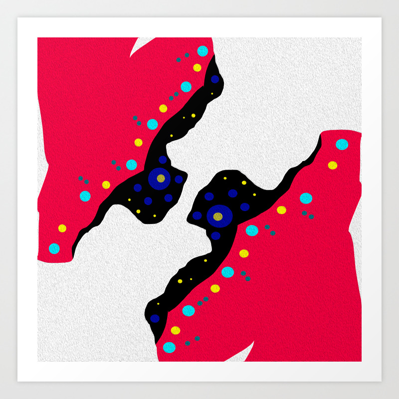 Sky Father Son World Building Contemporary Abstract Art Print By