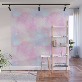 Pink Pastel Galaxy Painting Wall Mural