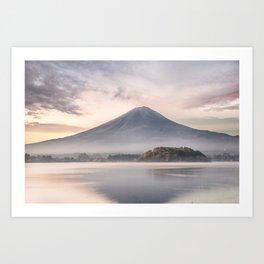 Fuji mountain at sunrise Art Print