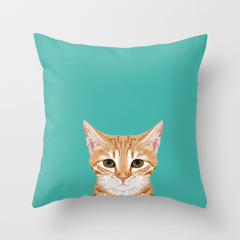 Tabby Orange Cat Head Cat Breed Gifts Cute Tabby Cats Must Haves Throw Pillow By Catclub Society6
