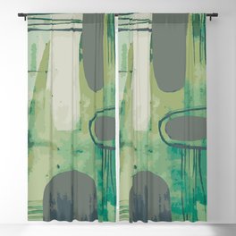 Spring meadow (abstract composition) Blackout Curtain
